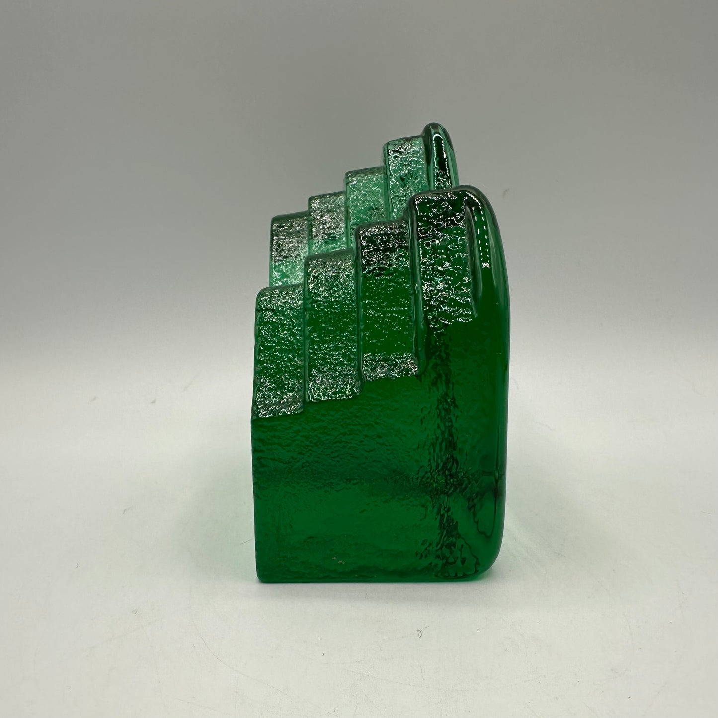 Blenko Mountain Bookend, Green