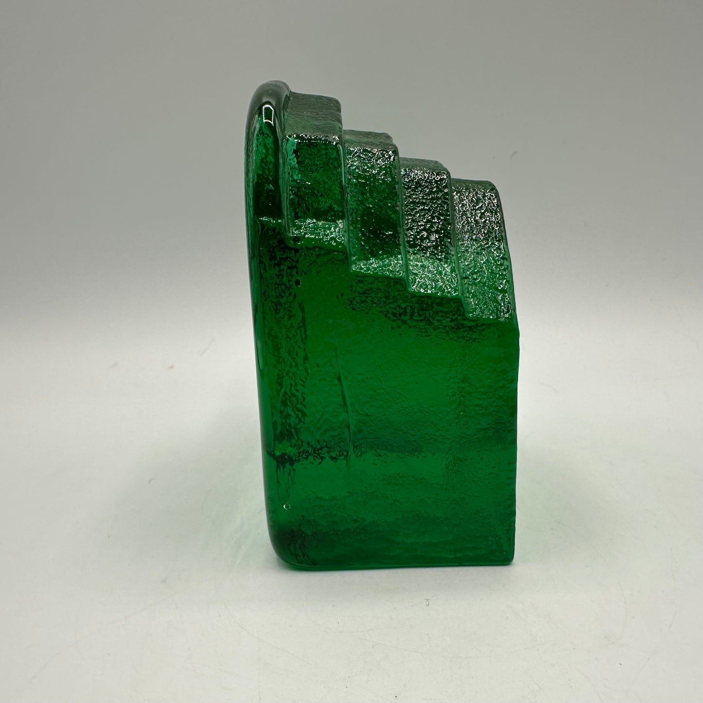 Blenko Mountain Bookend, Green