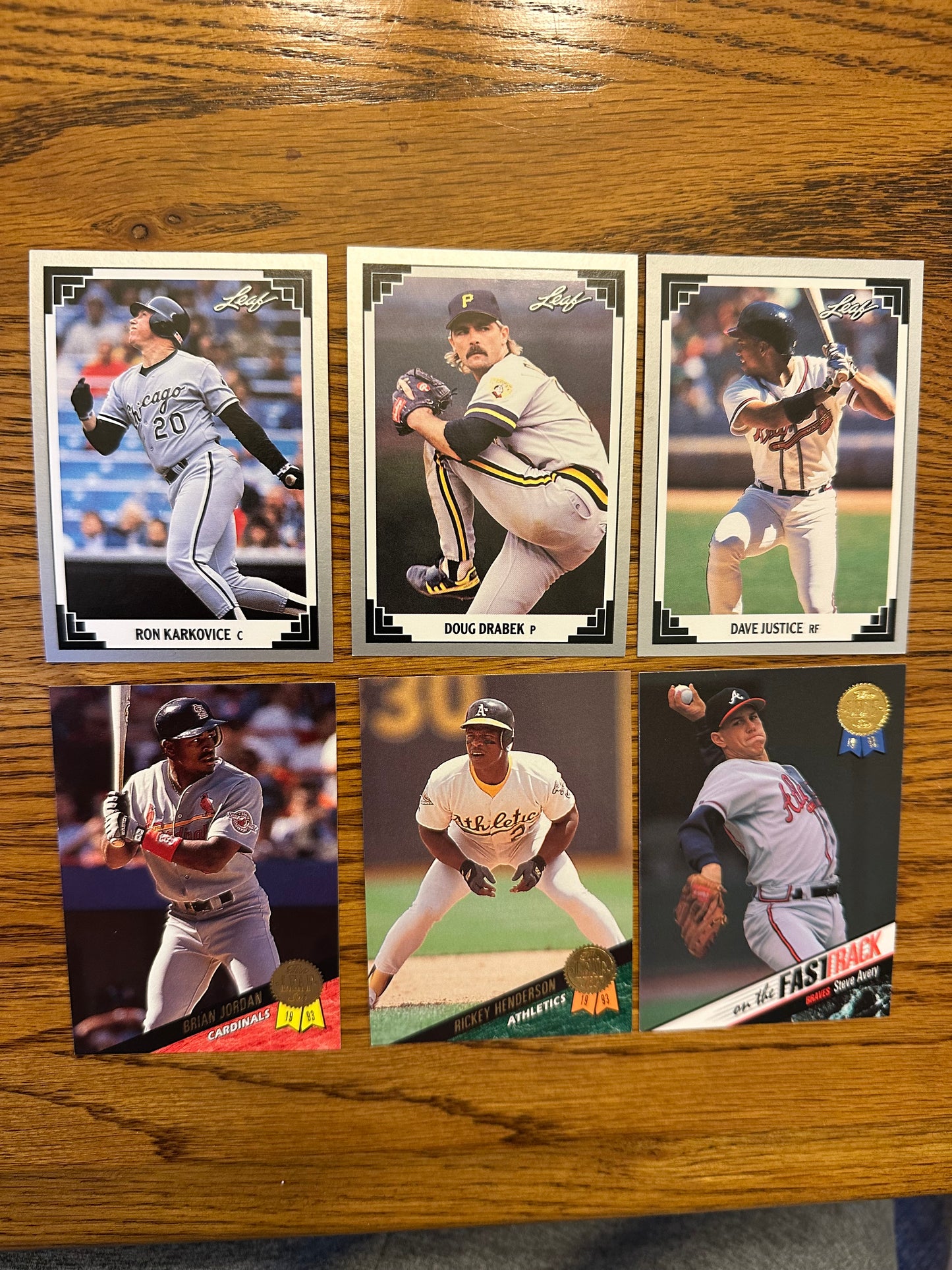 Leaf Baseball 1991 - 15 Card and 1993 - 3 Card Set