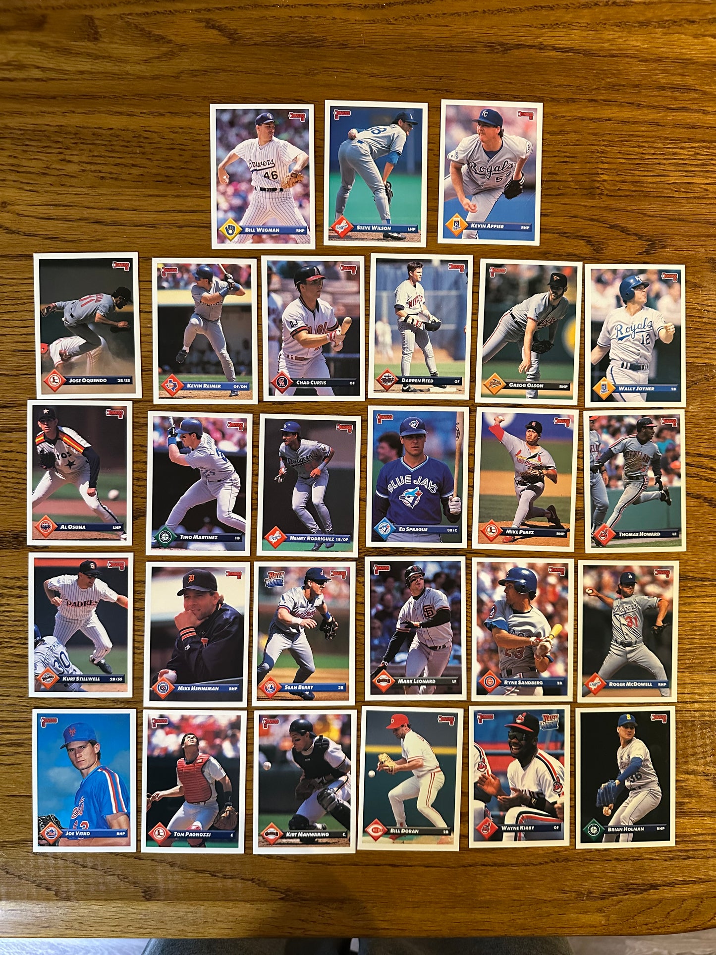 1993 Donruss Baseball 27 Card Set