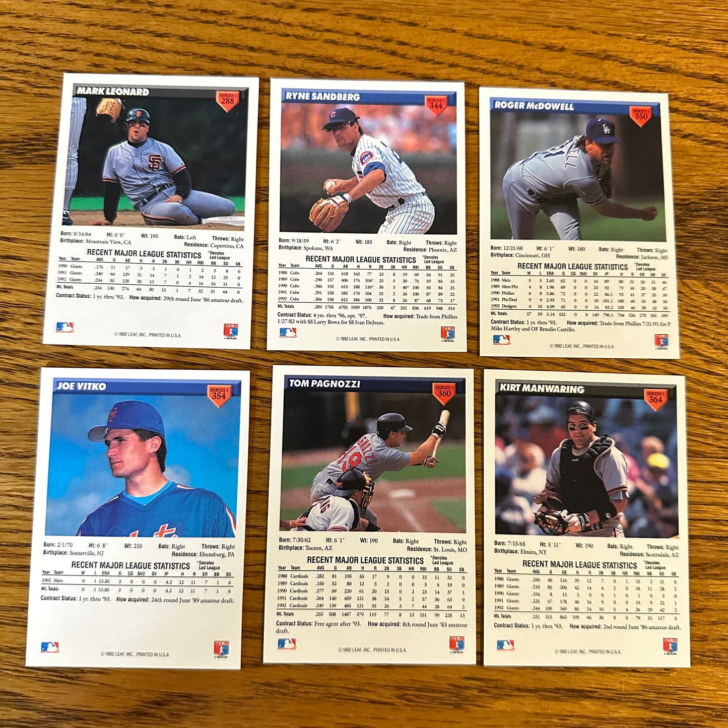1993 Donruss Baseball 27 Card Set