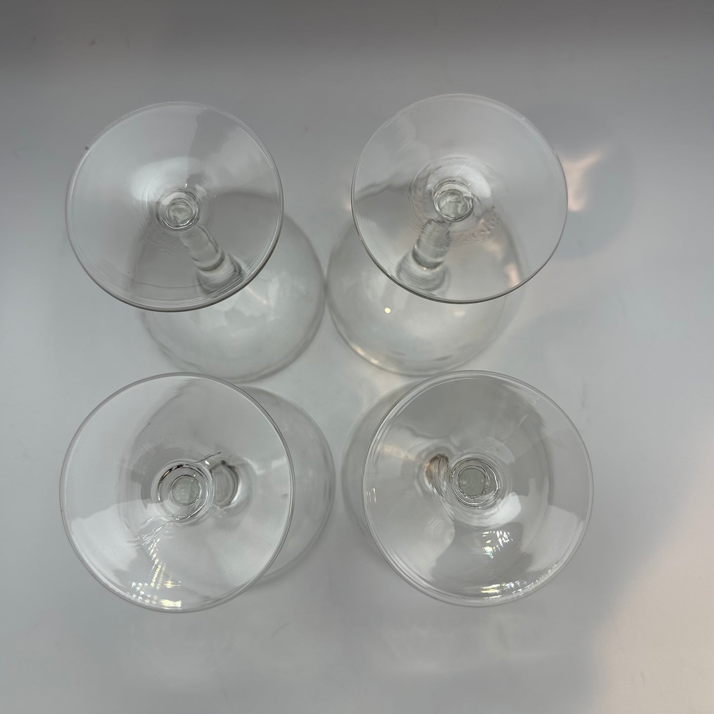 Etched Champagne Glasses, Set of 4