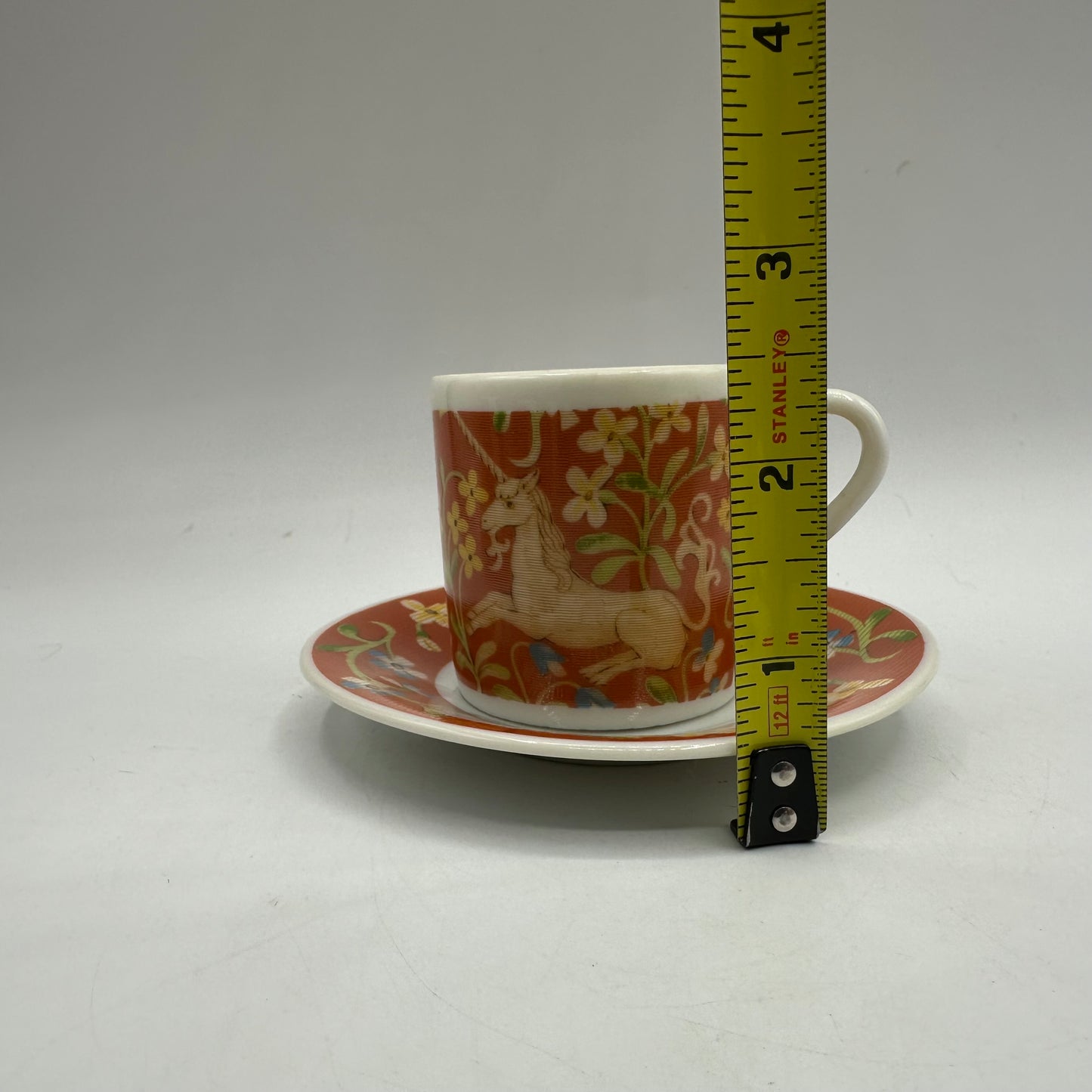 Seymour Mann Hunt of the Unicorn Demitasse Cups and Saucers, Set of 6