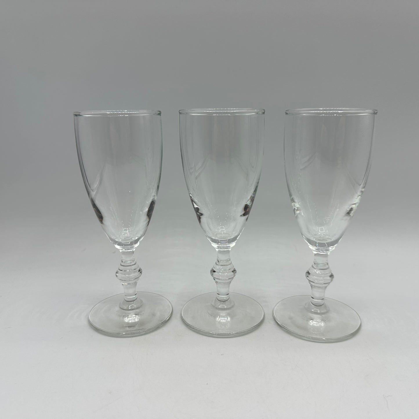 Vintage Libbey Whiskey Sour Glasses Georgian Pattern, set of 3