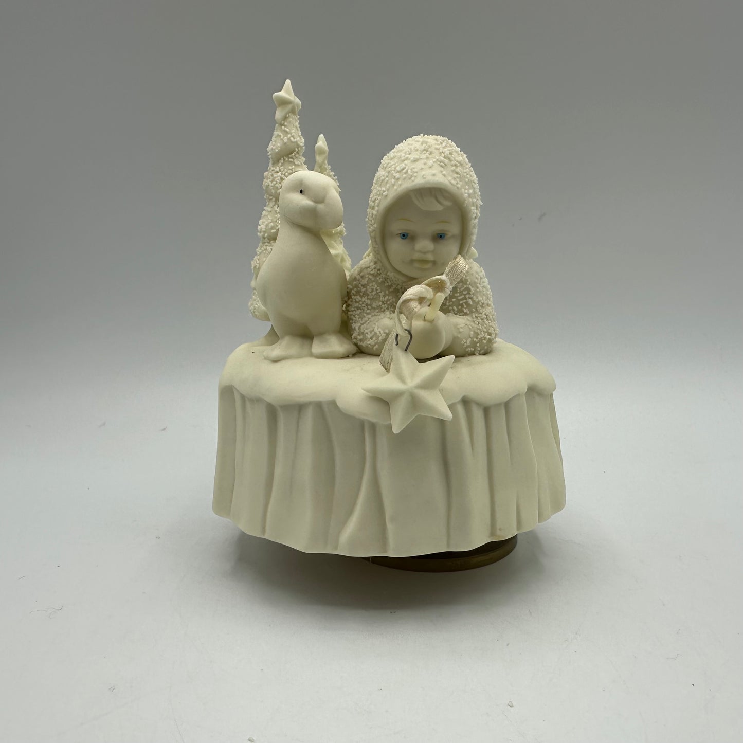 Snowbabies What Will I Catch Music Box