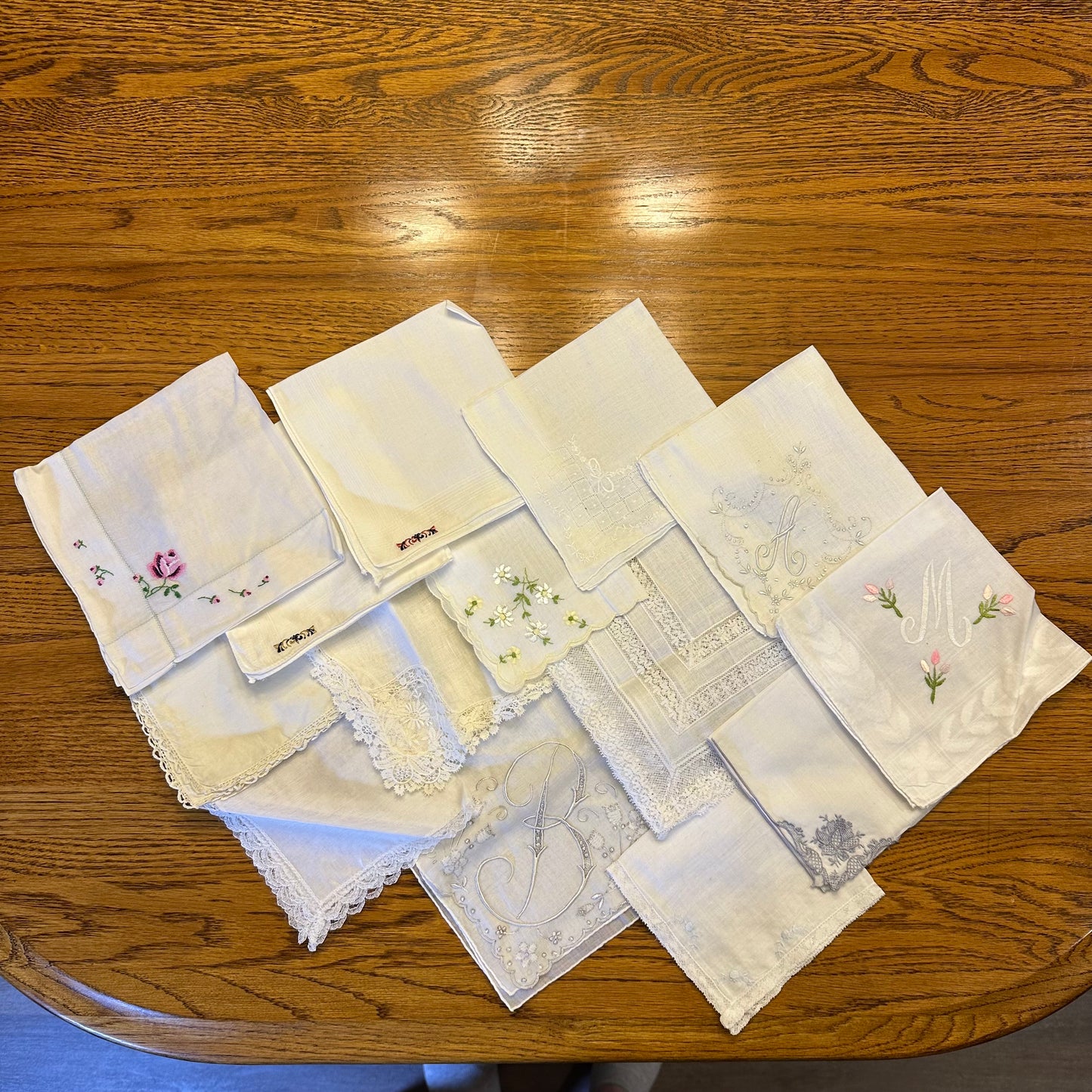Vintage Hankies, Mixed Lot of 14