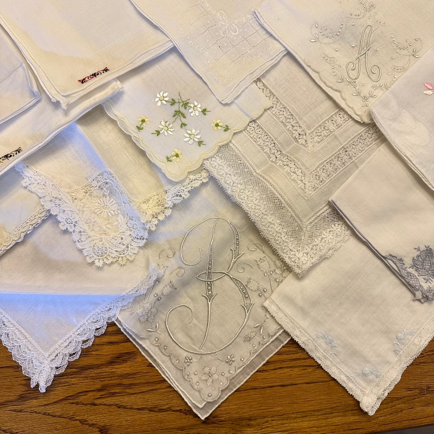 Vintage Hankies, Mixed Lot of 14