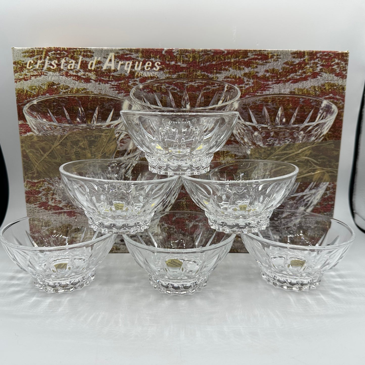 Cristal D'Arques Bowls, Set of 6 Lead Crystal