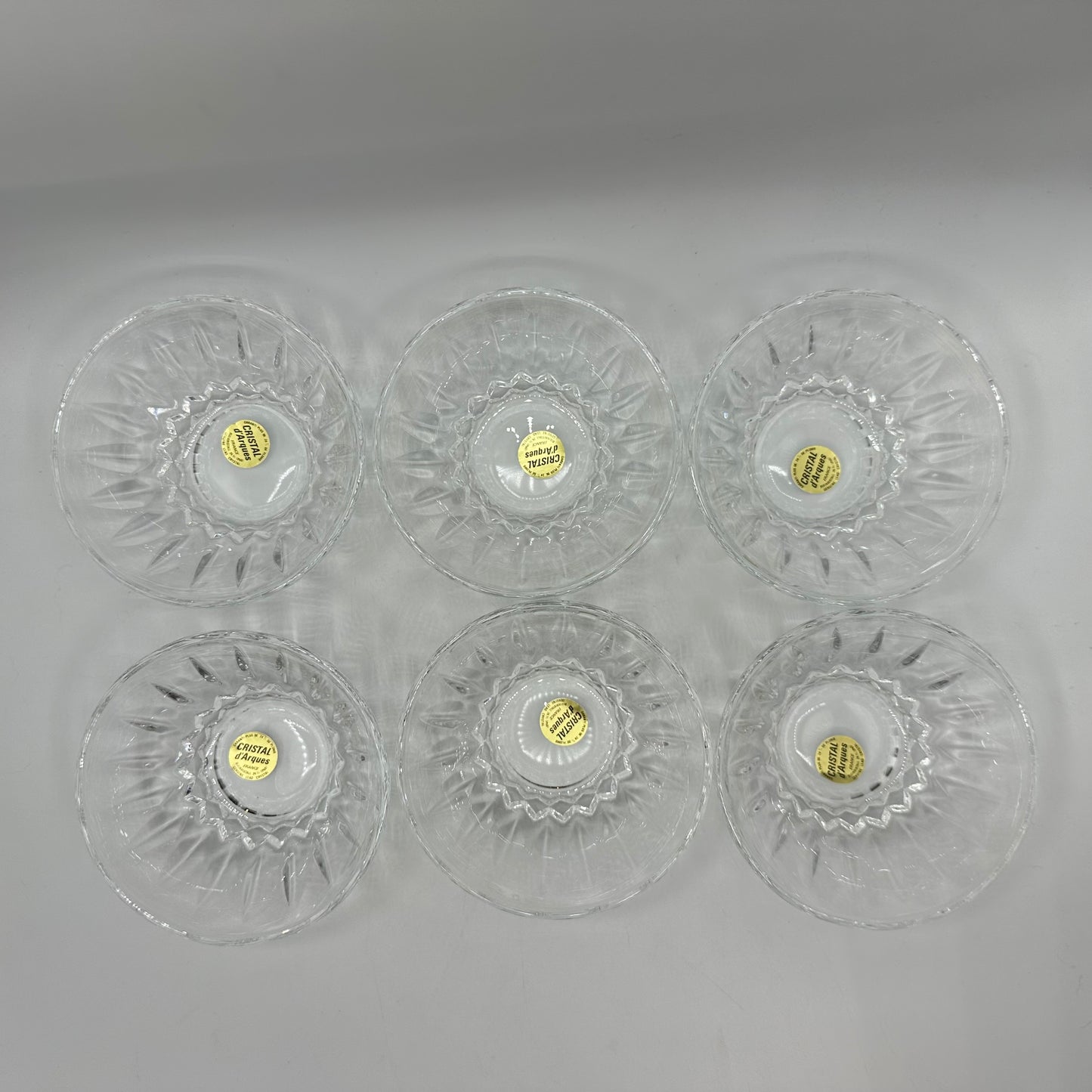 Cristal D'Arques Bowls, Set of 6 Lead Crystal