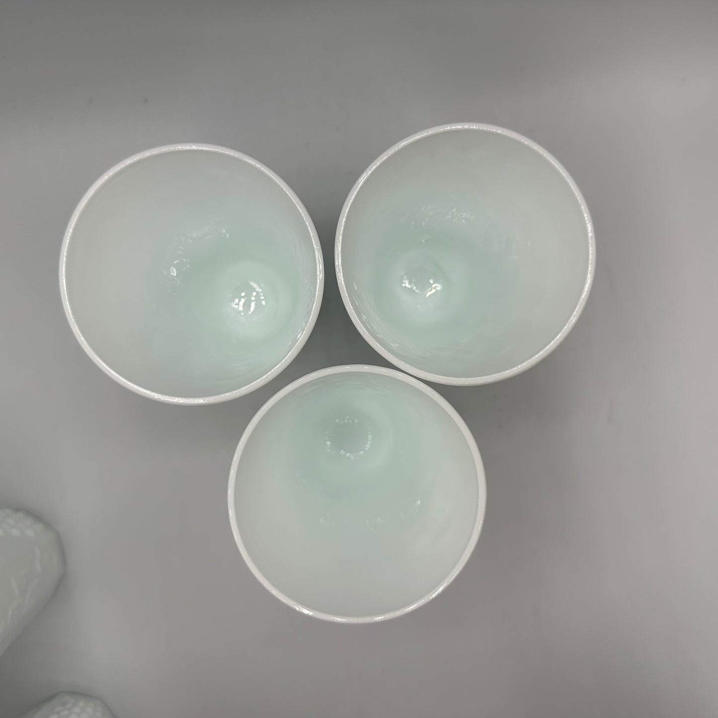 Indiana Glass Colony Harvest Pitcher and 7 Tumblers, Milk Glass