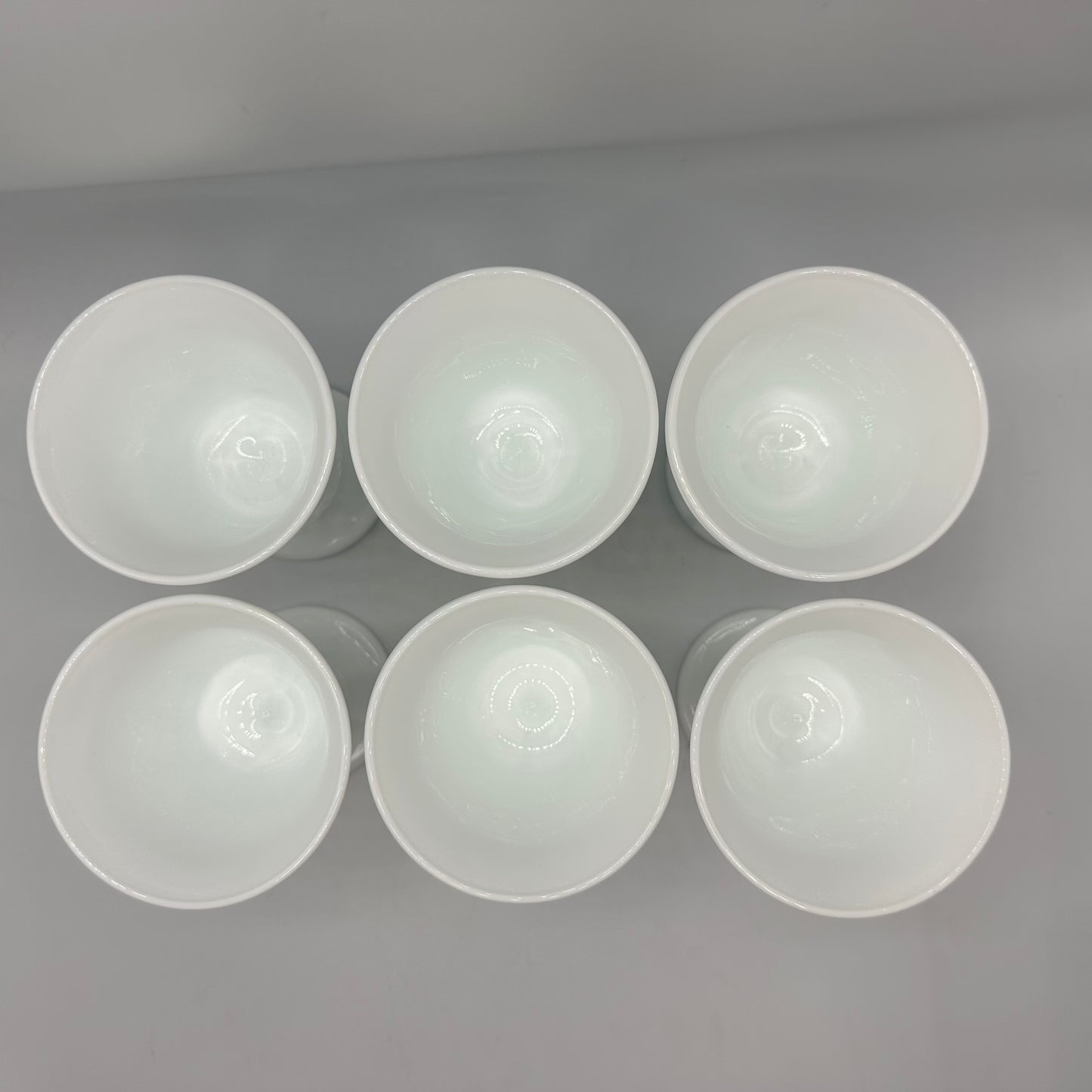 Indiana Glass Colony Harvest Goblets, Milk Glass, Set of 6