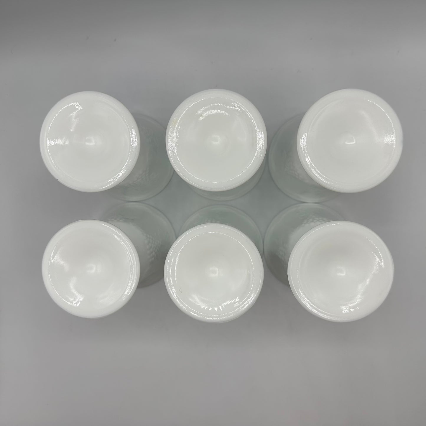 Indiana Glass Colony Harvest Goblets, Milk Glass, Set of 6