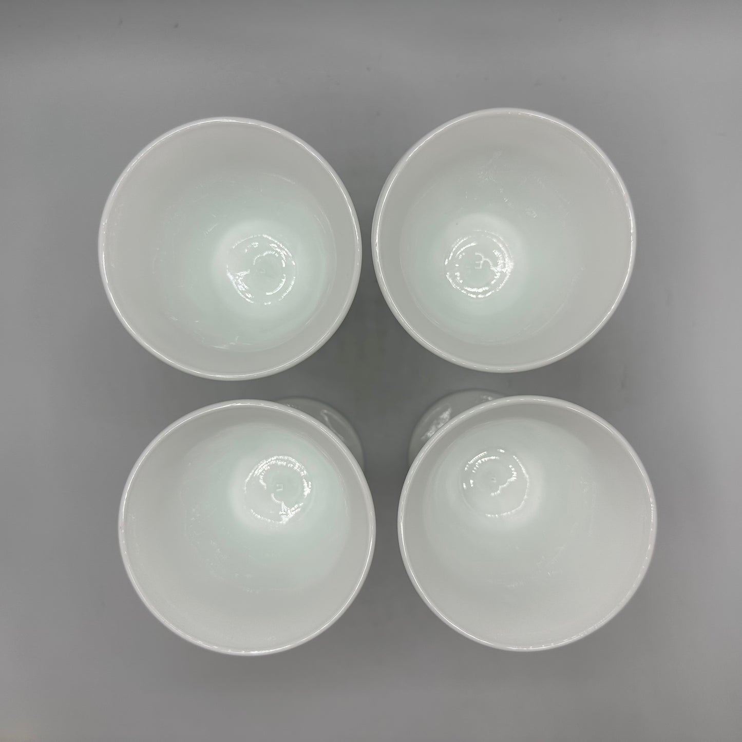 Indiana Glass Colony Harvest Goblets, Milk Glass, Set of 6