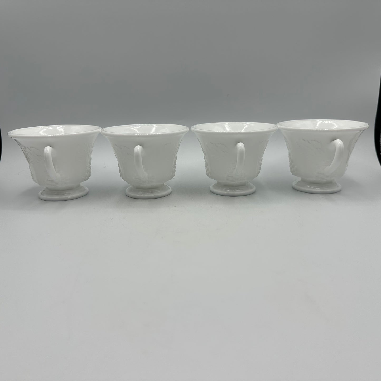 Indiana Glass Colony Harvest Snack Plates and Cup,Set of 4