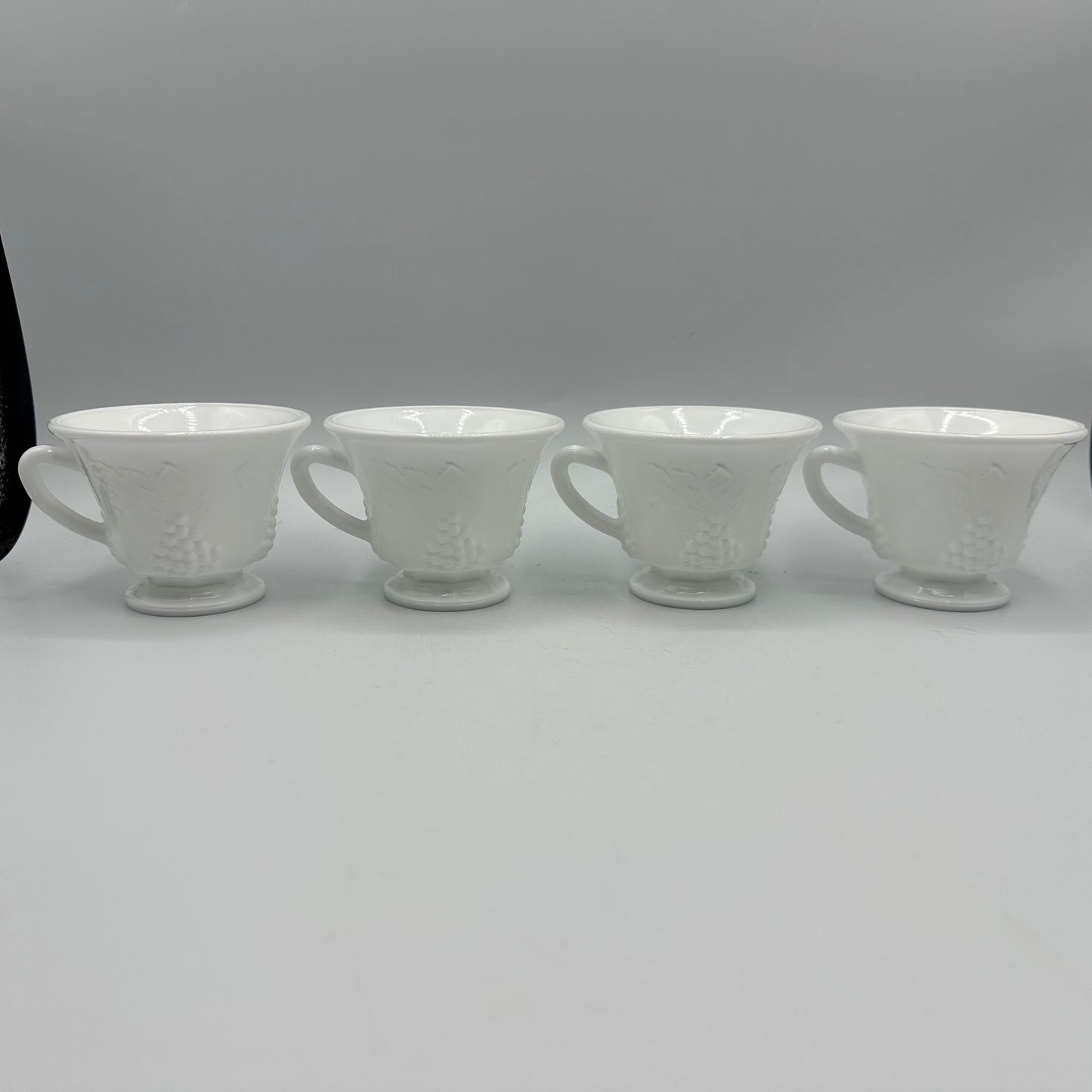Indiana Glass Colony Harvest Snack Plates and Cup,Set of 4
