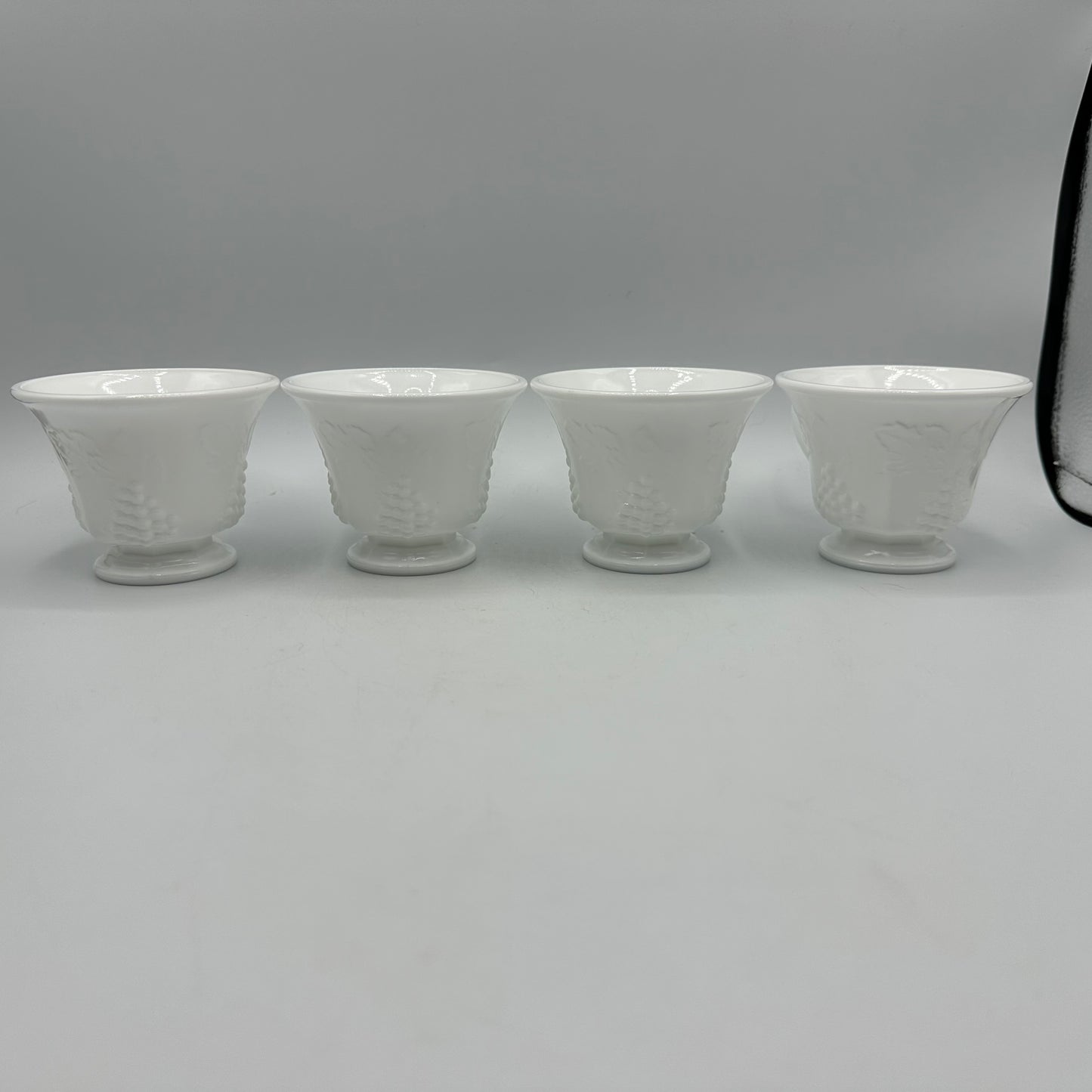Indiana Glass Colony Harvest Snack Plates and Cup,Set of 4