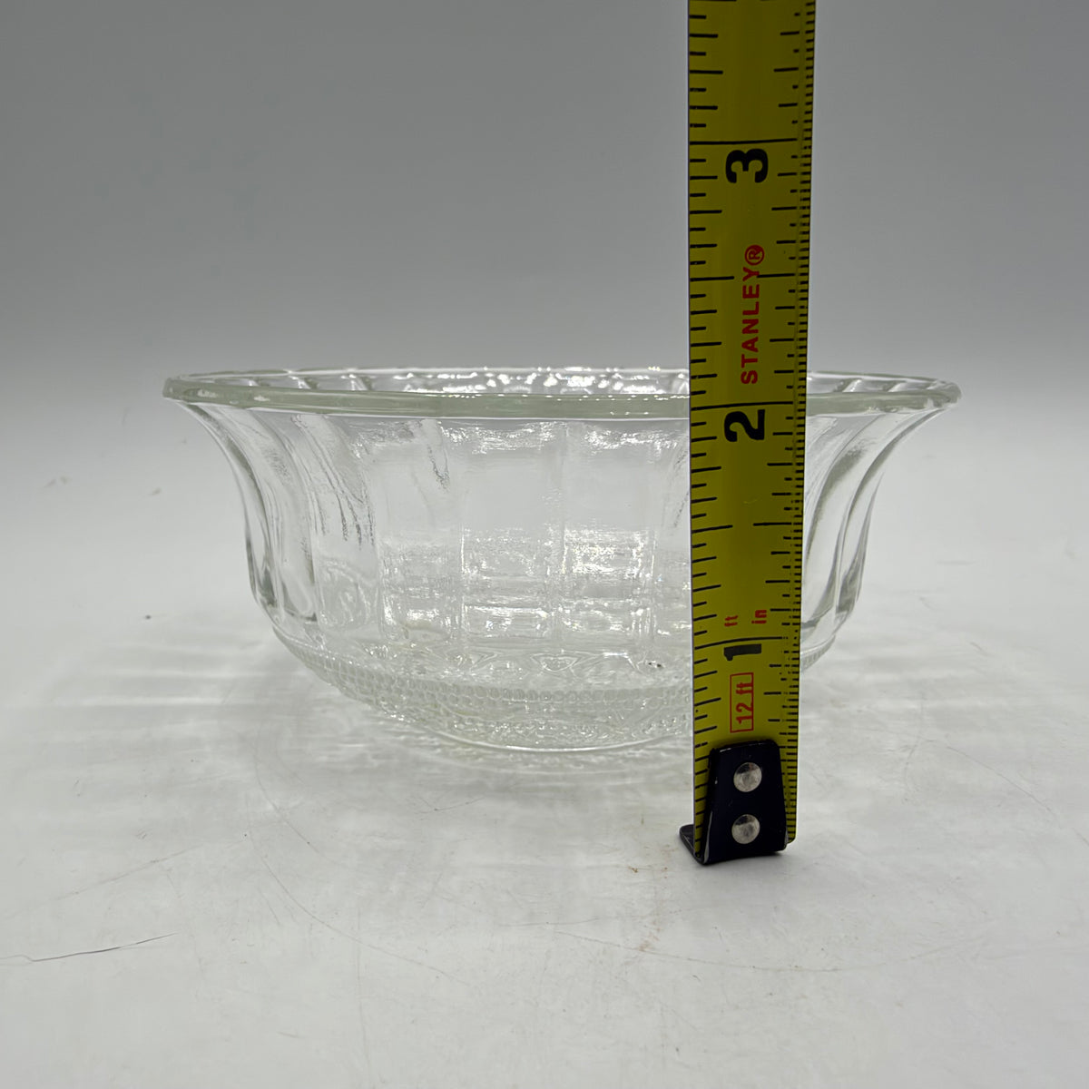 KIG Malaysia Glass Bowls Sandwich Pattern, Set of 2