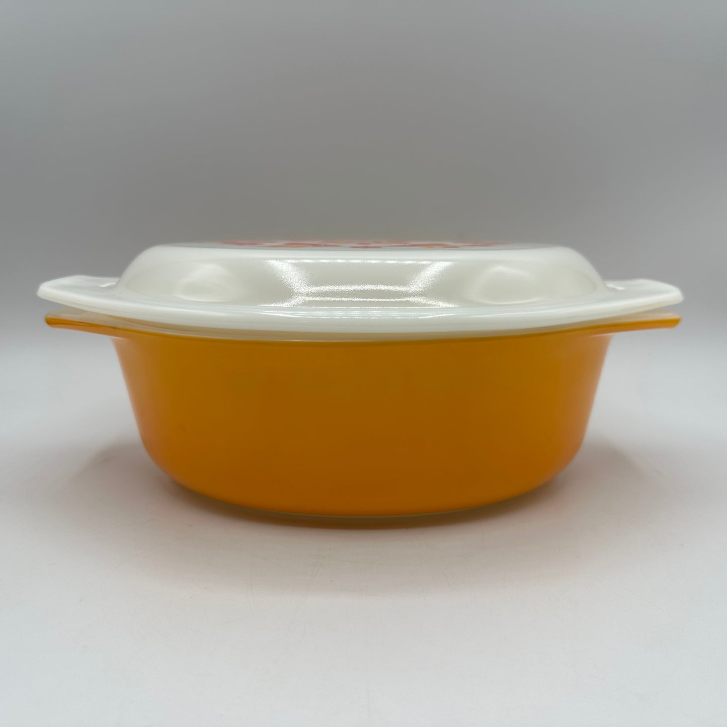 Pyrex Friendship Oval 1 1/2 Qt Casserole Dish, Orange, '70s