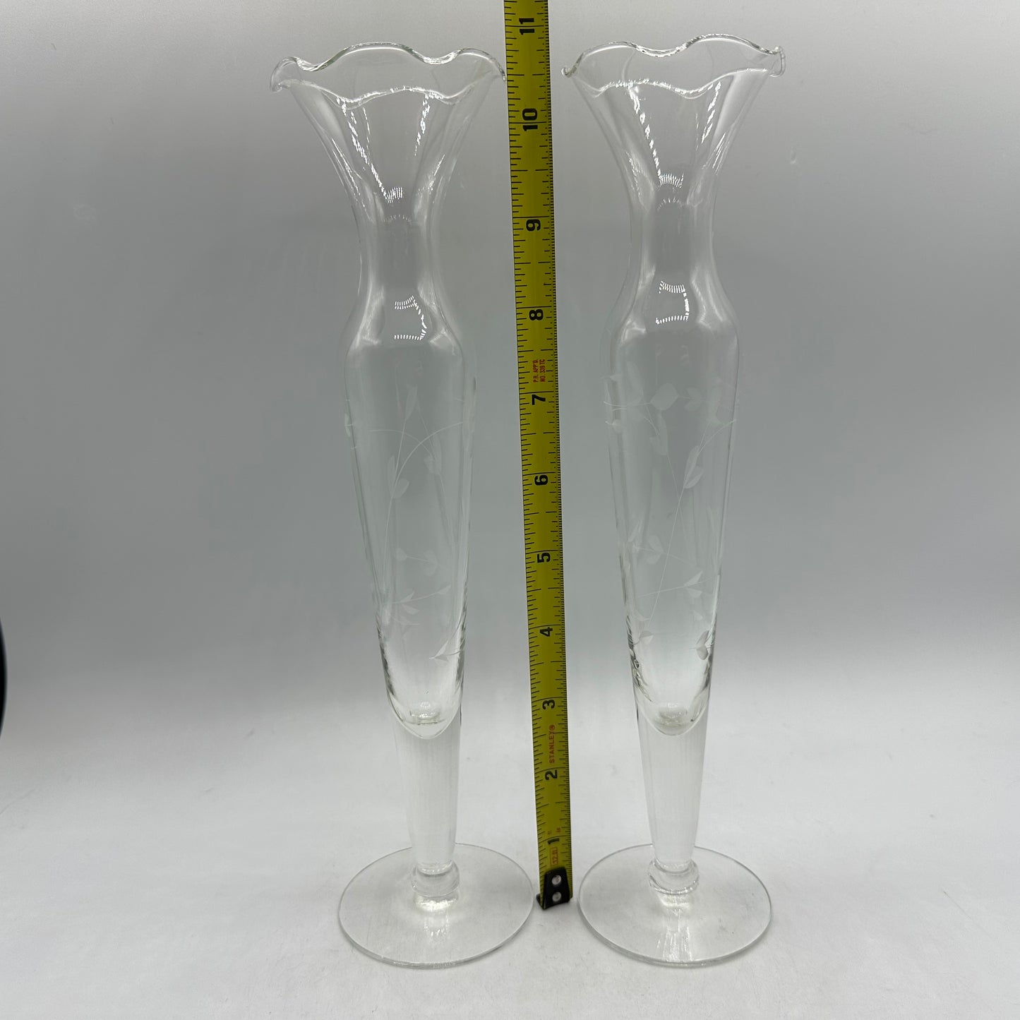 Princess House Heritage Bud Vases, Set of 2
