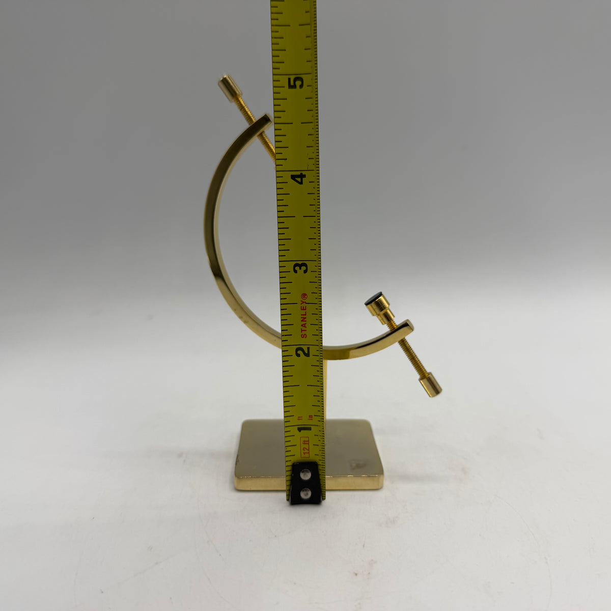 Gold Sphere Caliper Stand- Small 4.5" H
