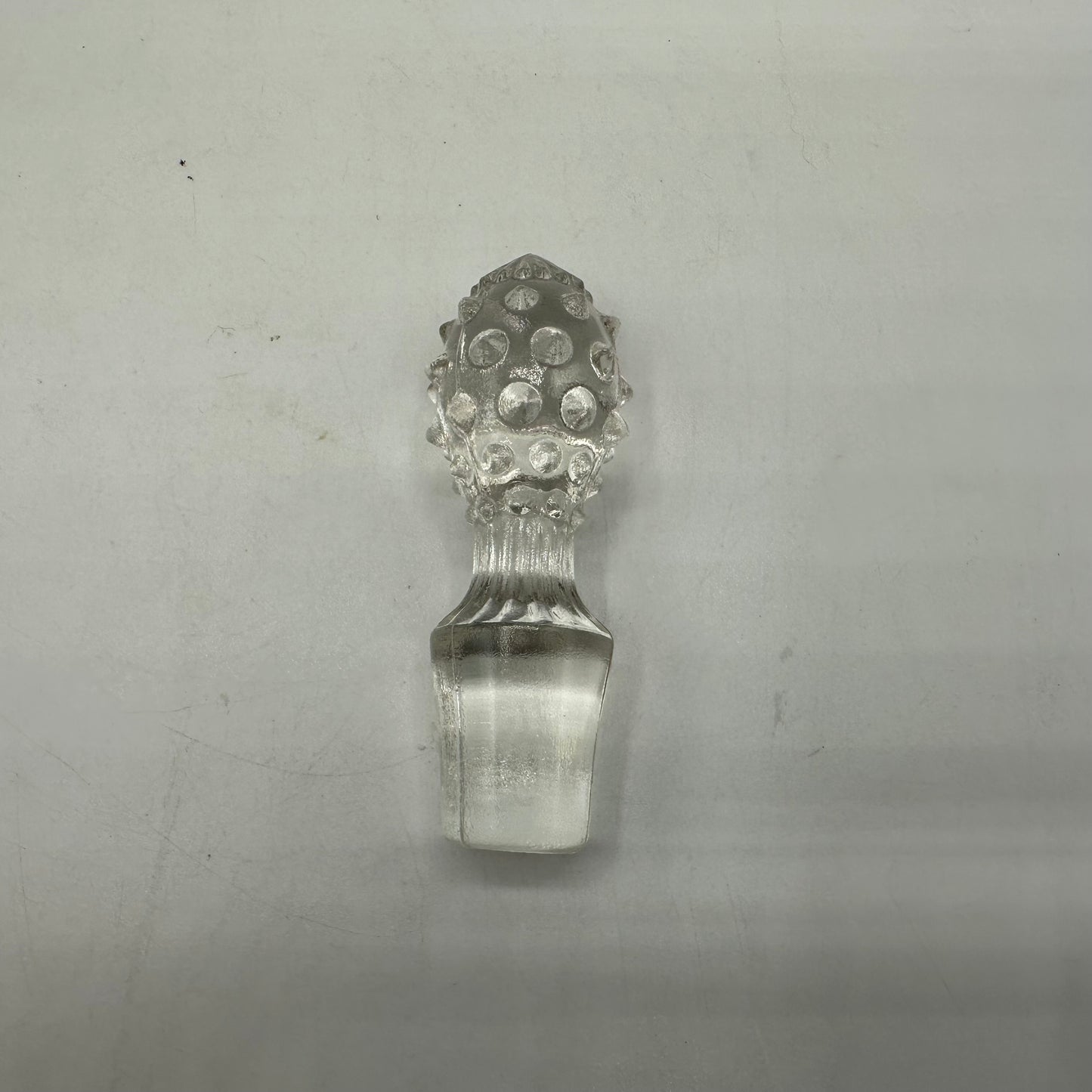 Fenton Cranberry Opalescent Hobnail Cruet With Hobnail Stopper