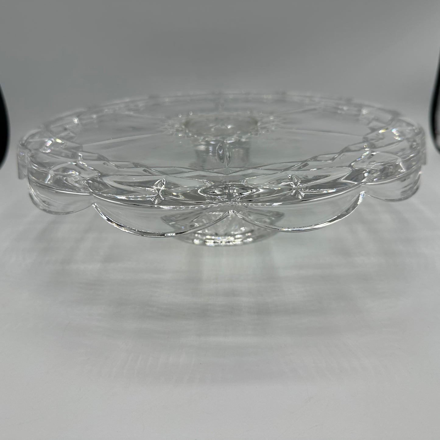 Pedestal Cake Plate, Lead Crystal