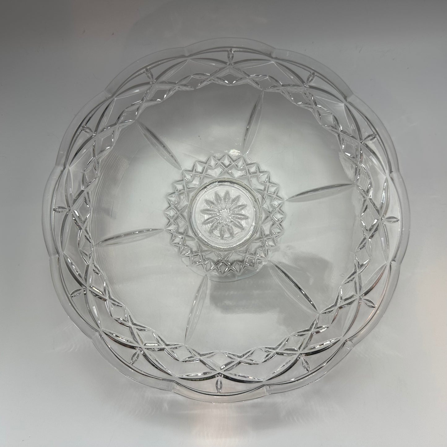 Pedestal Cake Plate, Lead Crystal