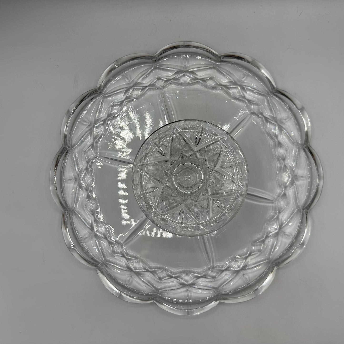 Pedestal Cake Plate, Lead Crystal