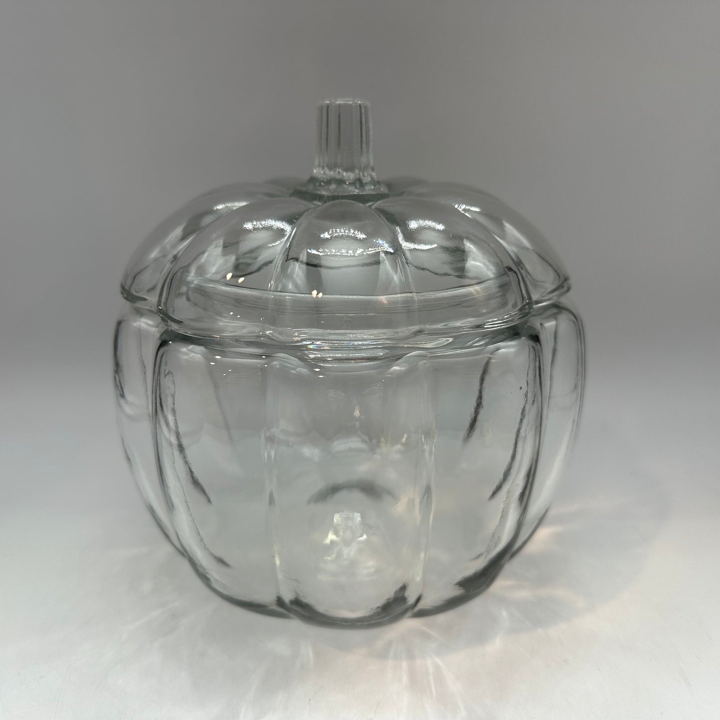 Anchor Hocking Glass Pumpkin Cookie Jar