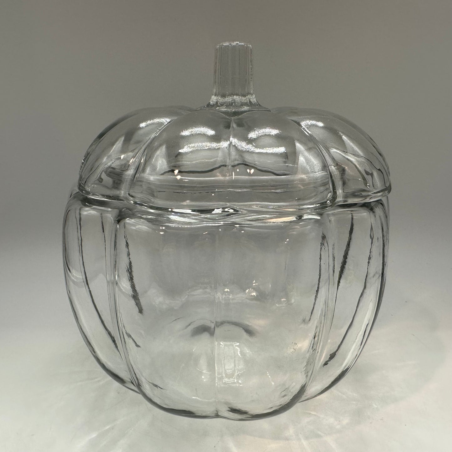 Anchor Hocking Glass Pumpkin Cookie Jar