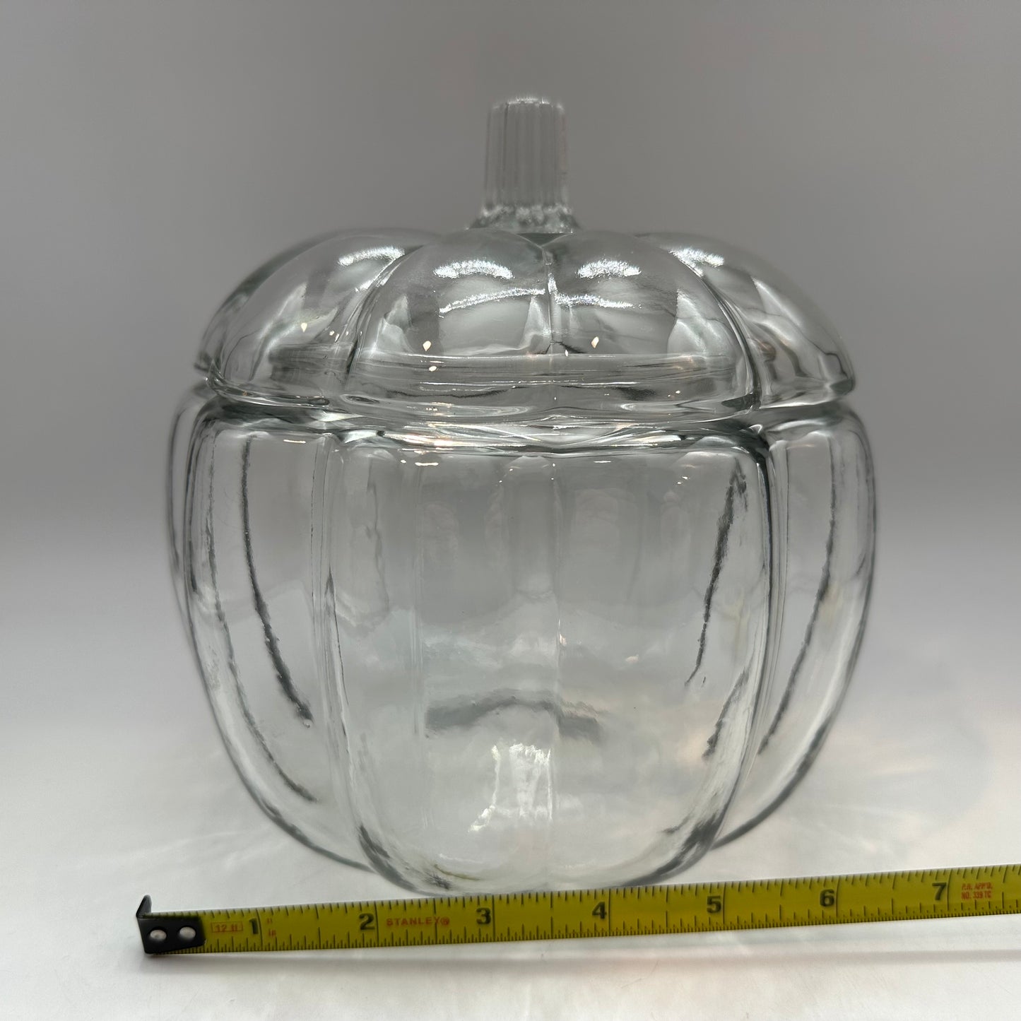 Anchor Hocking Glass Pumpkin Cookie Jar