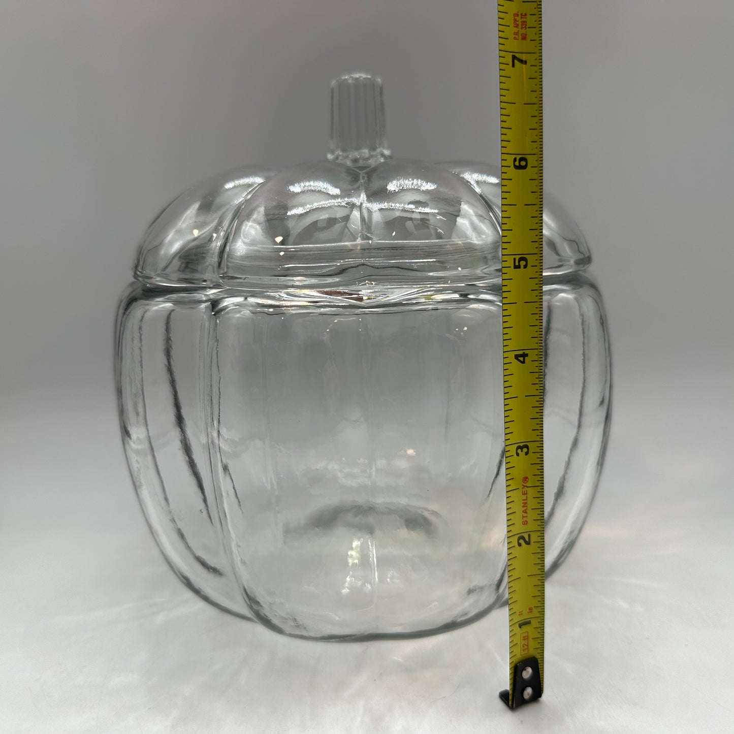 Anchor Hocking Glass Pumpkin Cookie Jar