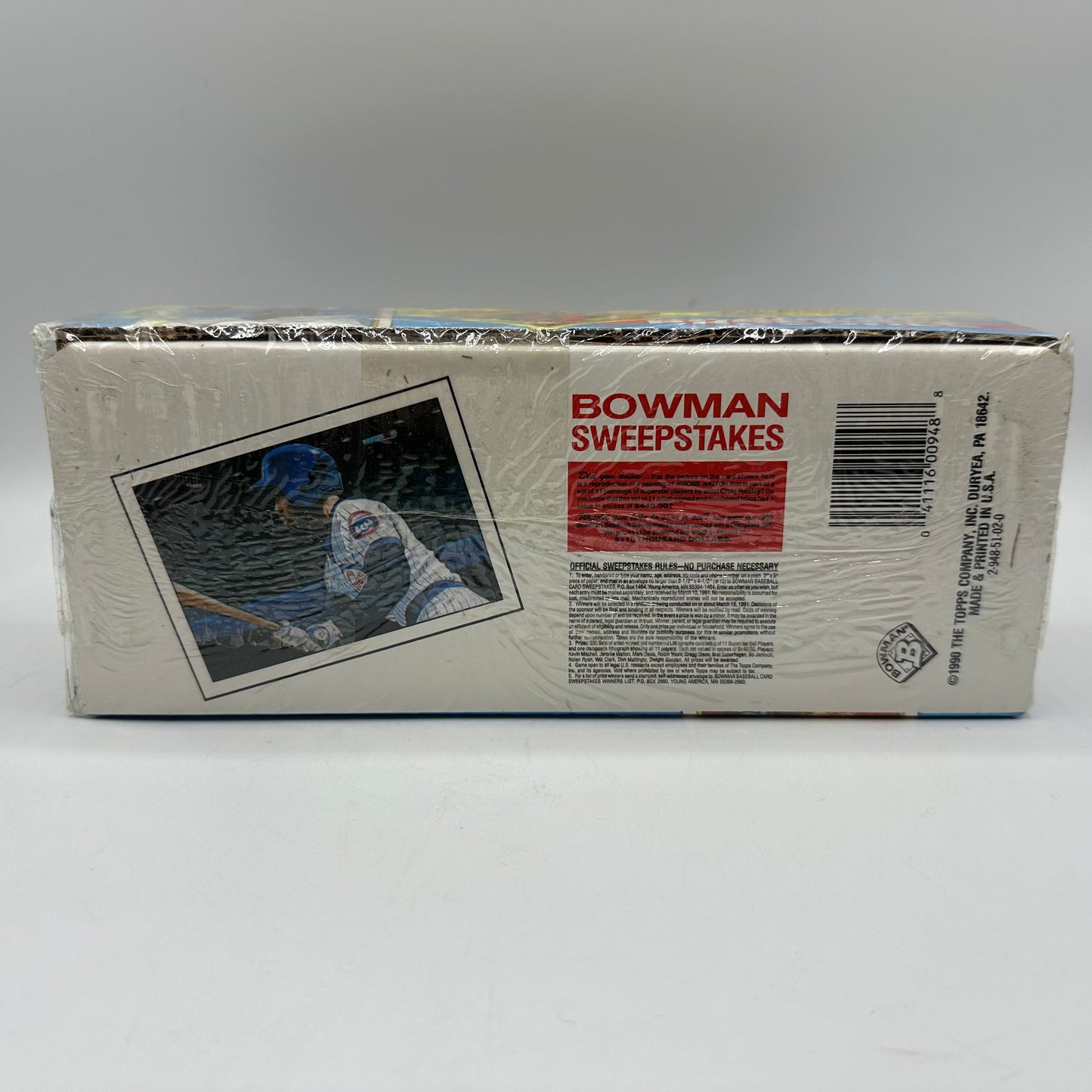 Bowman 1990 Baseball Official Complete Set 528 Cards Never Opened