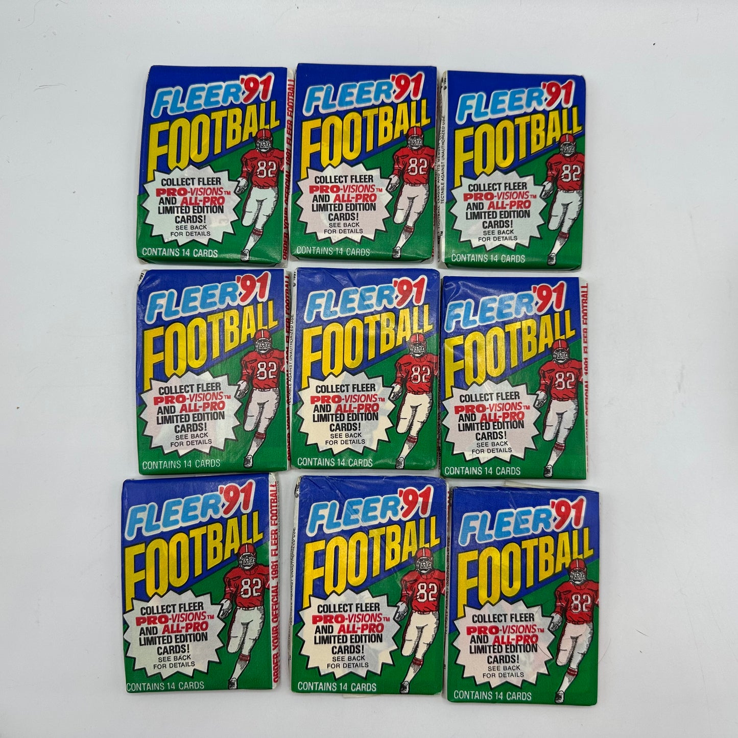 Fleer 1991 Football Unopened 30 Wax Packs
