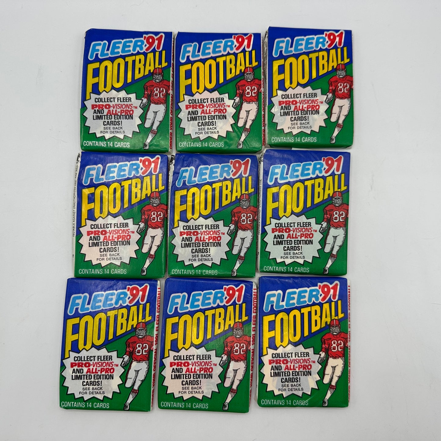 Fleer 1991 Football Unopened 30 Wax Packs