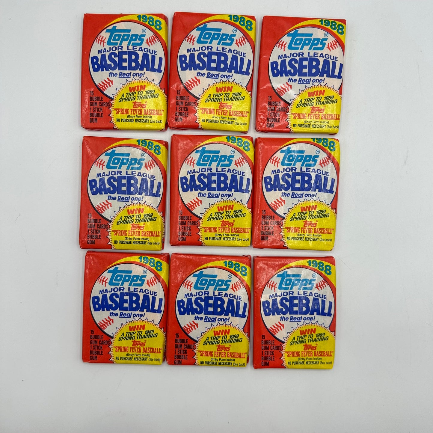 1988 Topps Baseball 36 Sealed Card Packs in Open Box