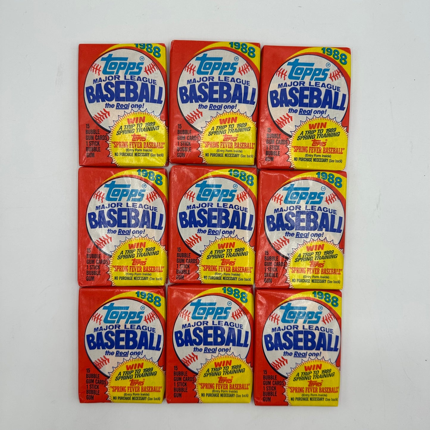 1988 Topps Baseball 36 Sealed Card Packs in Open Box