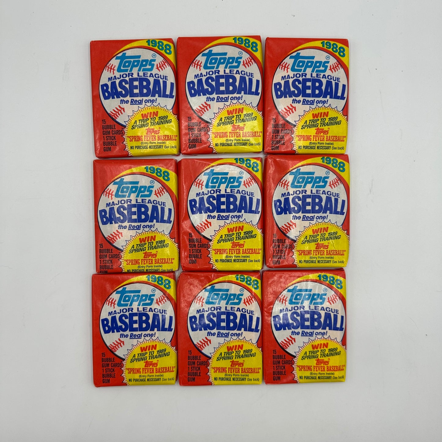 1988 Topps Baseball 36 Sealed Card Packs in Open Box