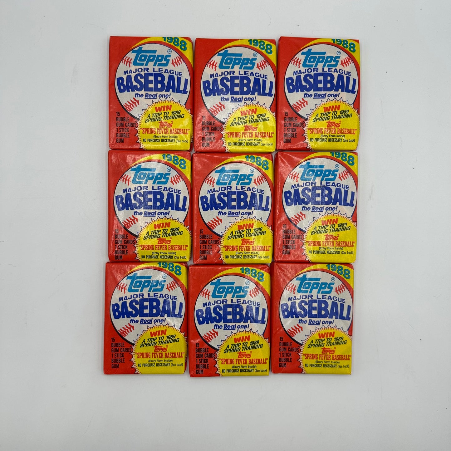 1988 Topps Baseball 36 Sealed Card Packs in Open Box