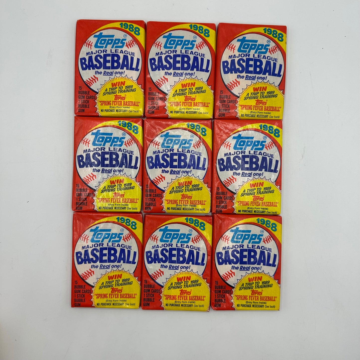 1988 Topps Baseball 24 Sealed Card Packs