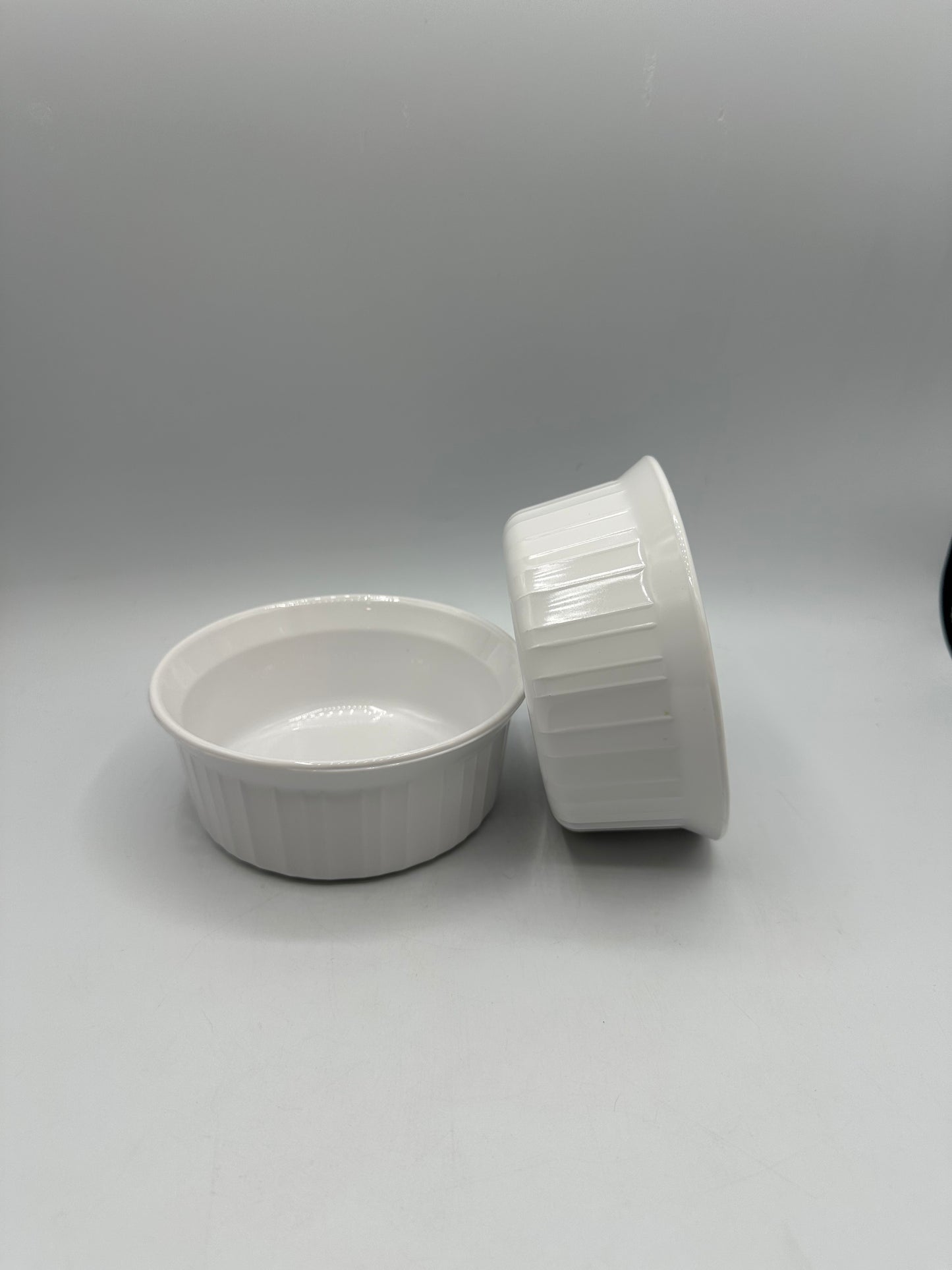 Corning Ware French White Round Bowls, Set of 2