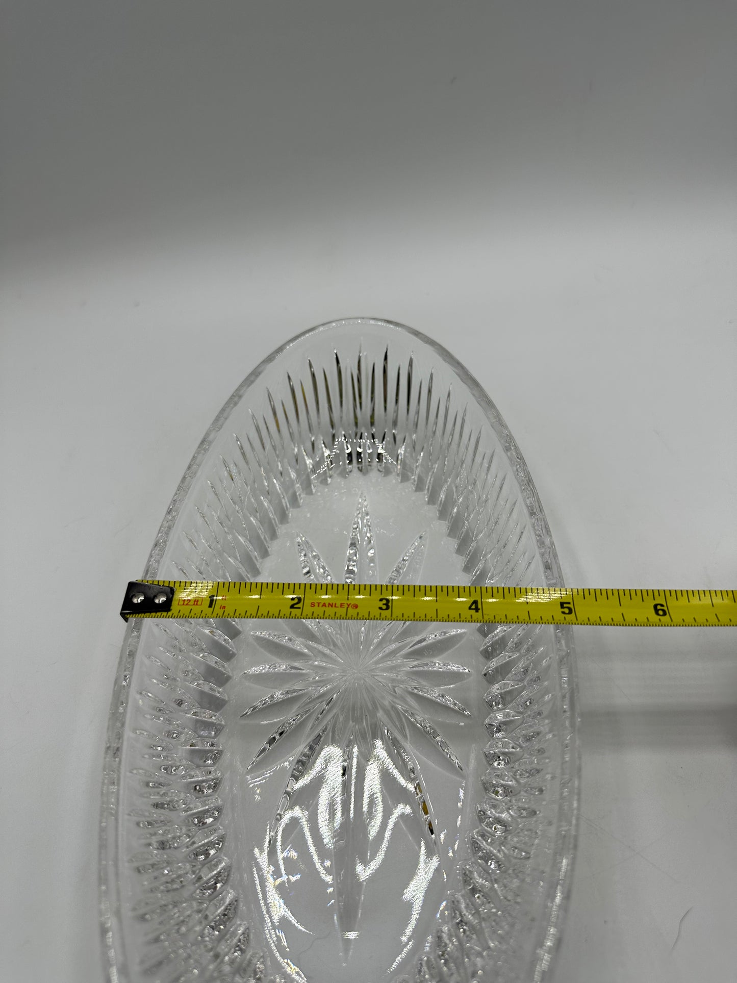 Princess House Highlights Lead Crystal Oval Serving Dish