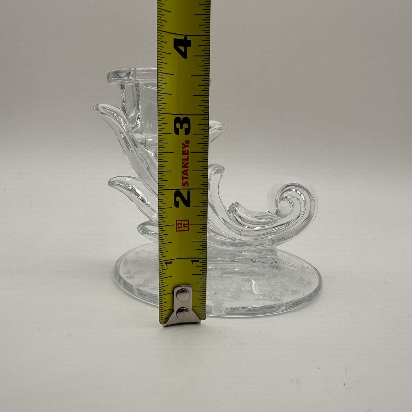 Fostoria Baroque Clear Glass Candlestick