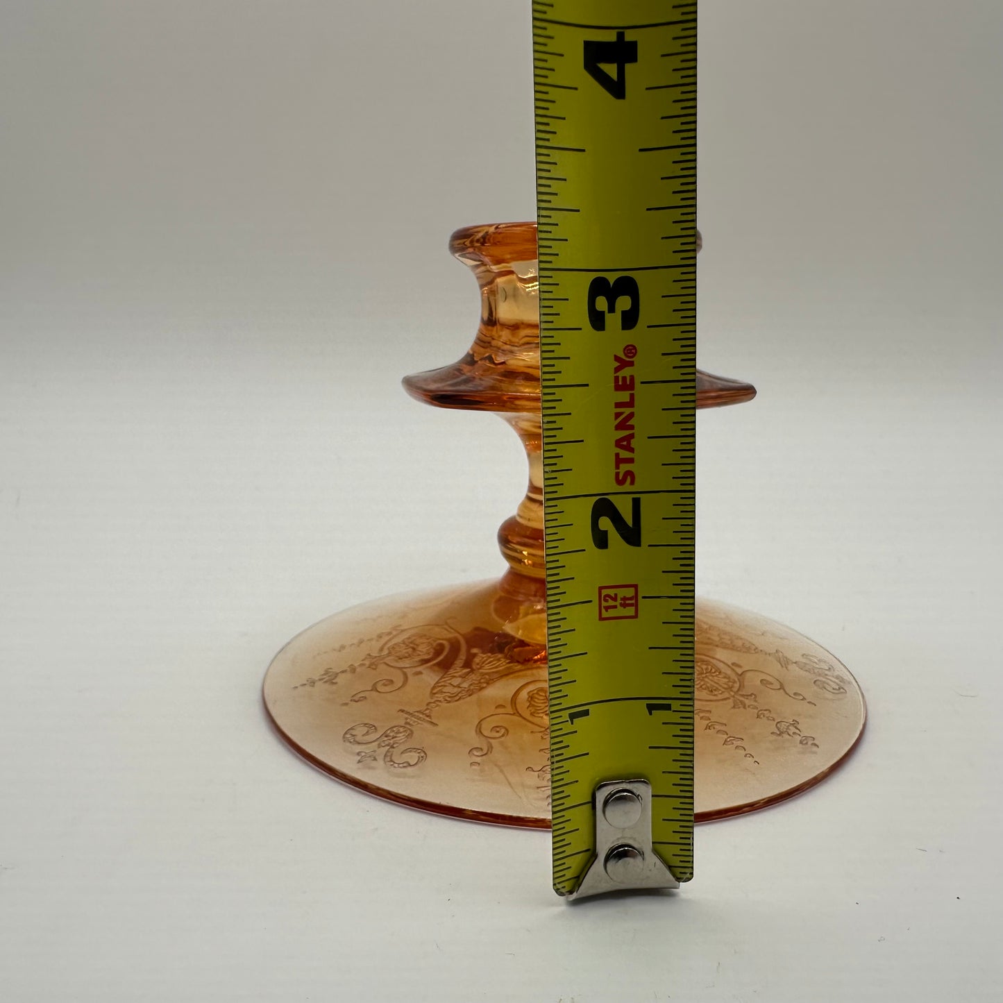 Fostoria Vernon Amber Candlestick Holder 1927-1933