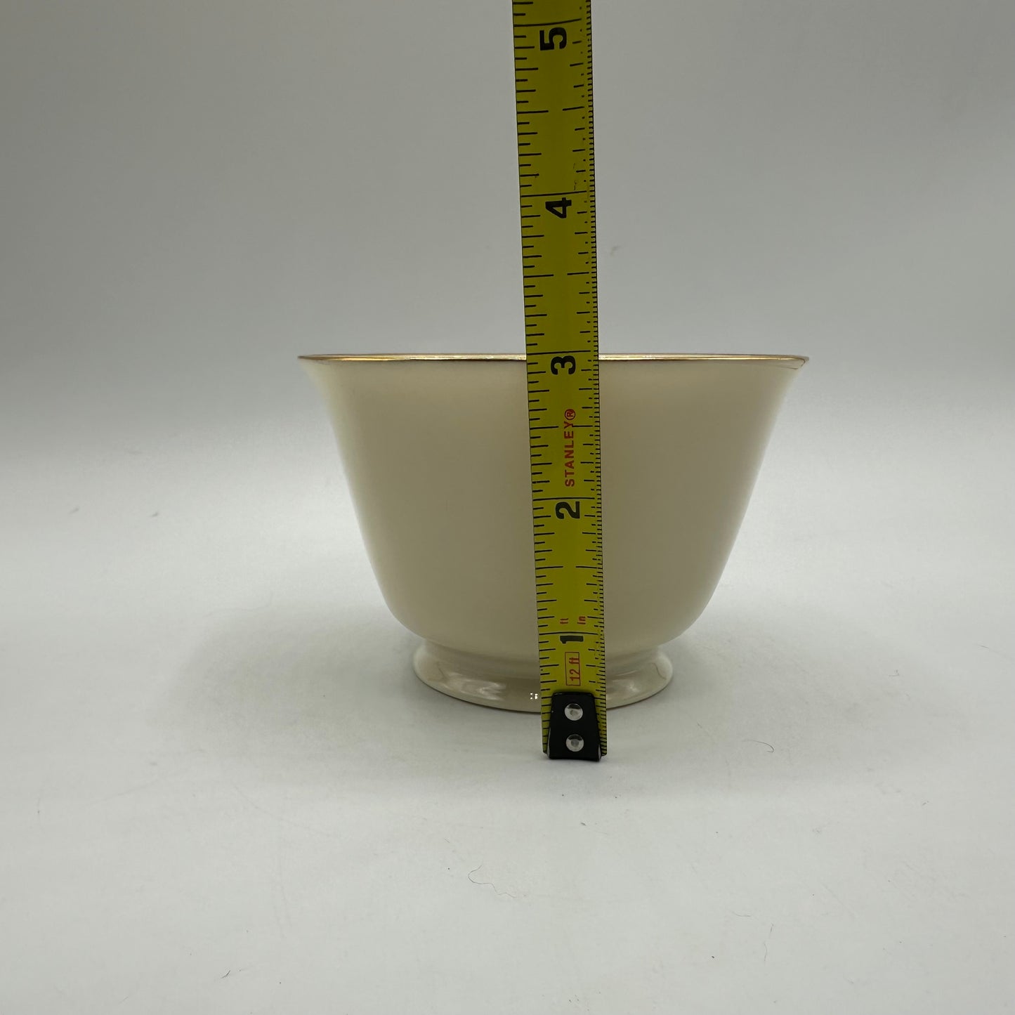 Lenox Special Ivory Square Bowl with Gold Trim