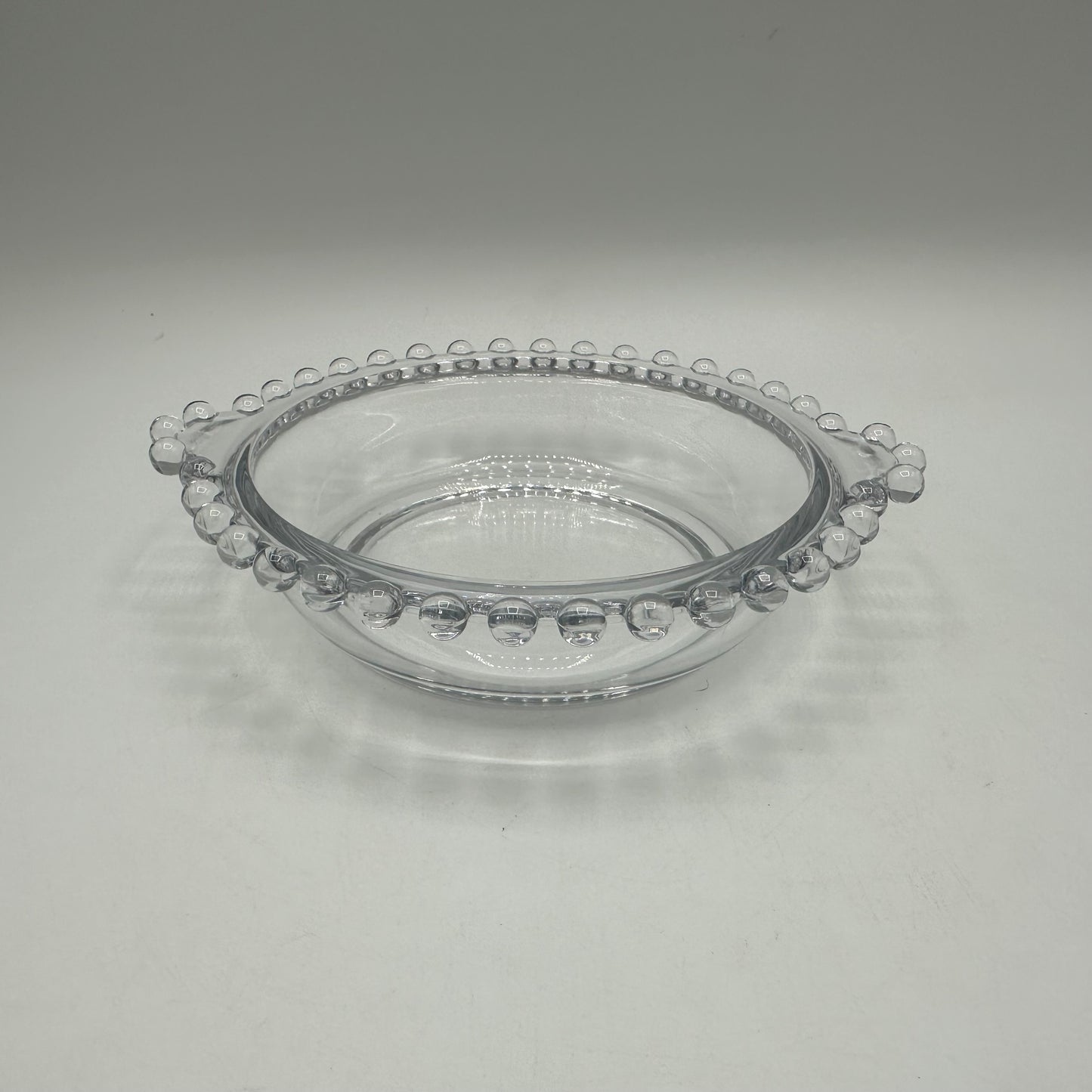 Imperial Candlewick Float Bowl 11" With a Candlewick Handled Bowl