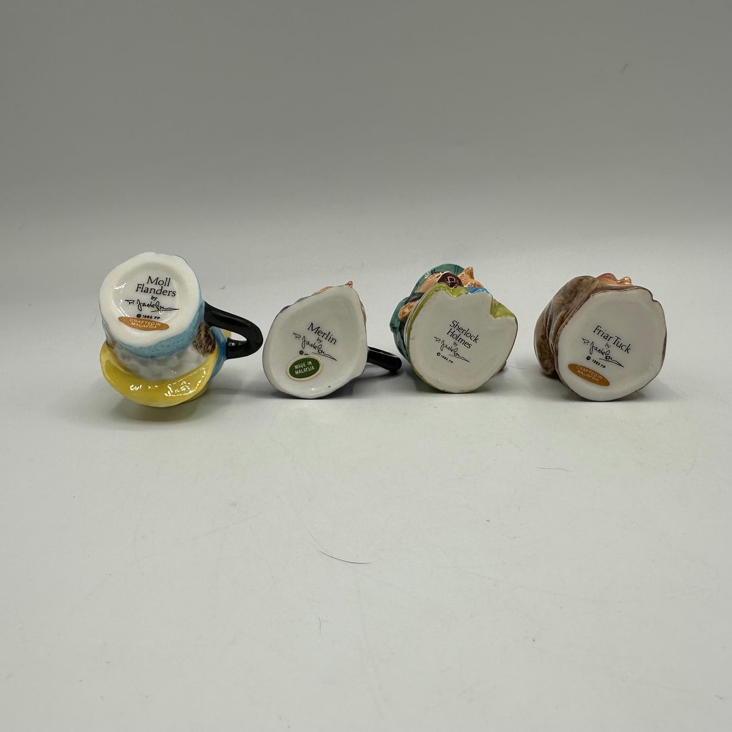 Franklin Porcelain English Heritage Miniature Toby Jug Collection
