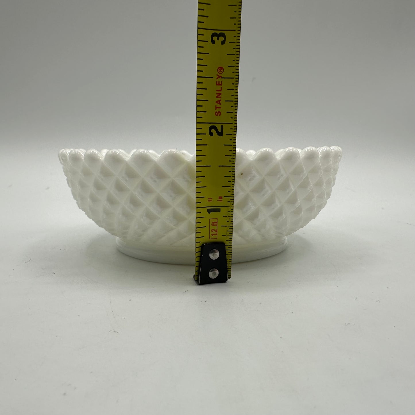 Westmoreland Milk Glass Floral Painted Dish