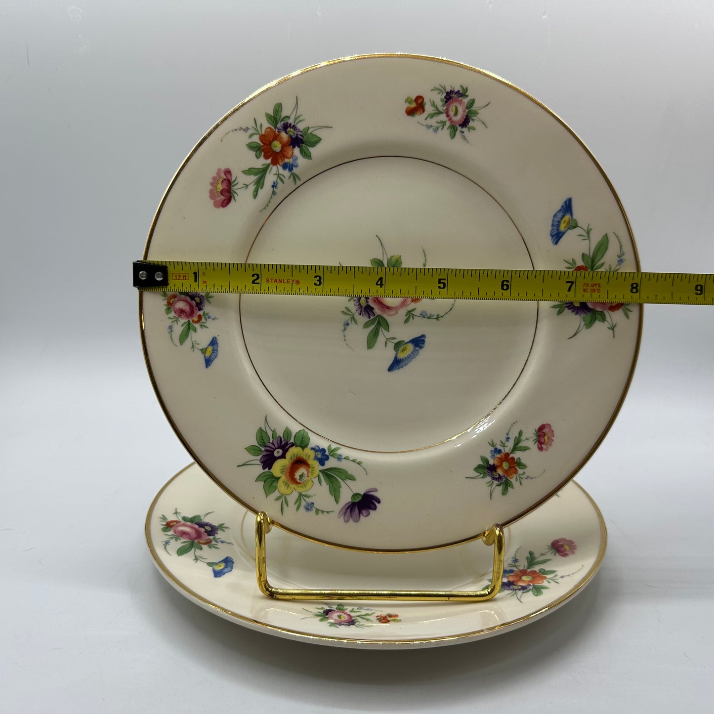 Syracuse China Selma Old Ivory Salad Plates, Set of 2