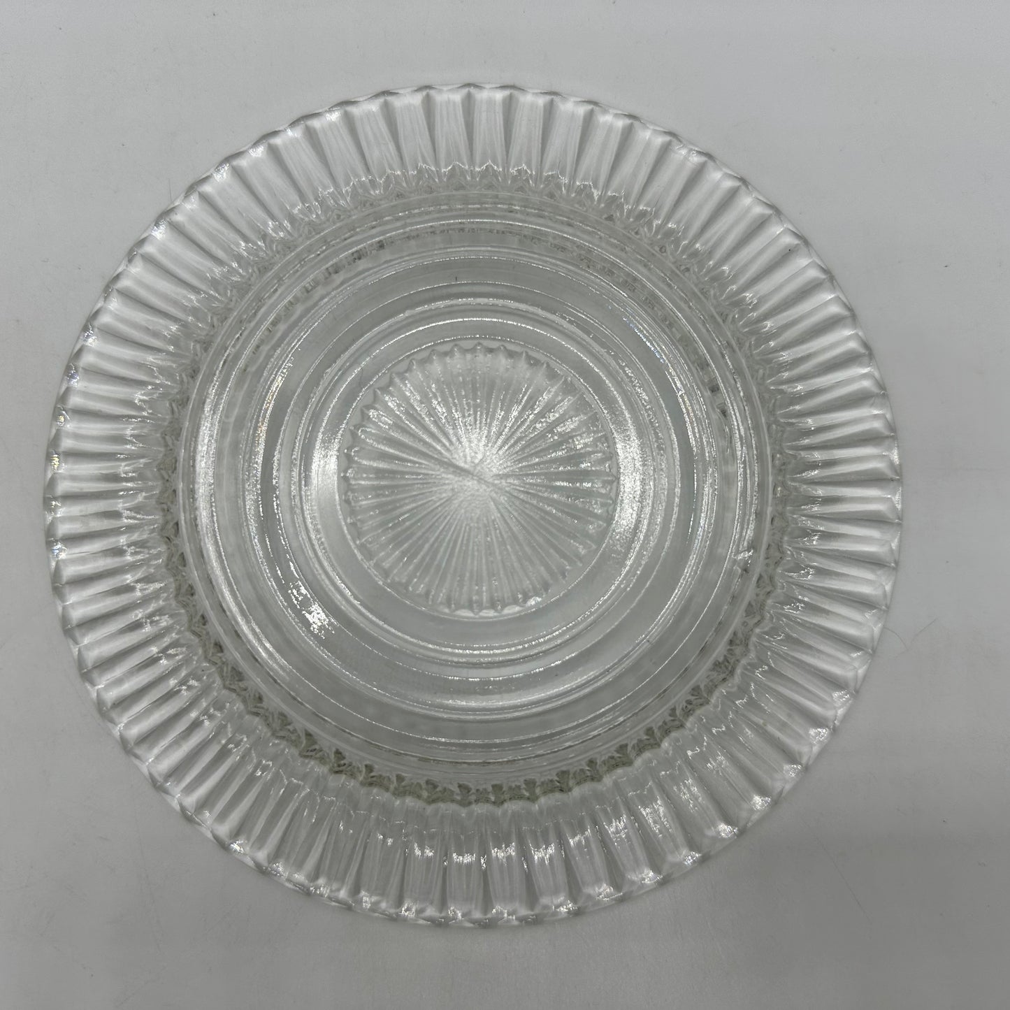 Anchor Hocking Queen Mary 6" Sherbet Plate, Clear